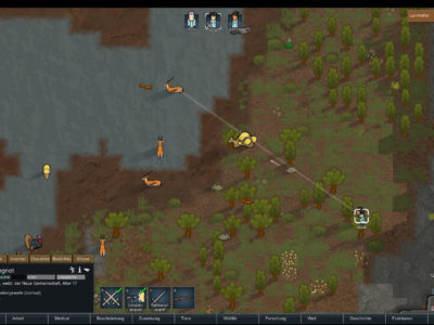 Ein Kolonist am Jagen