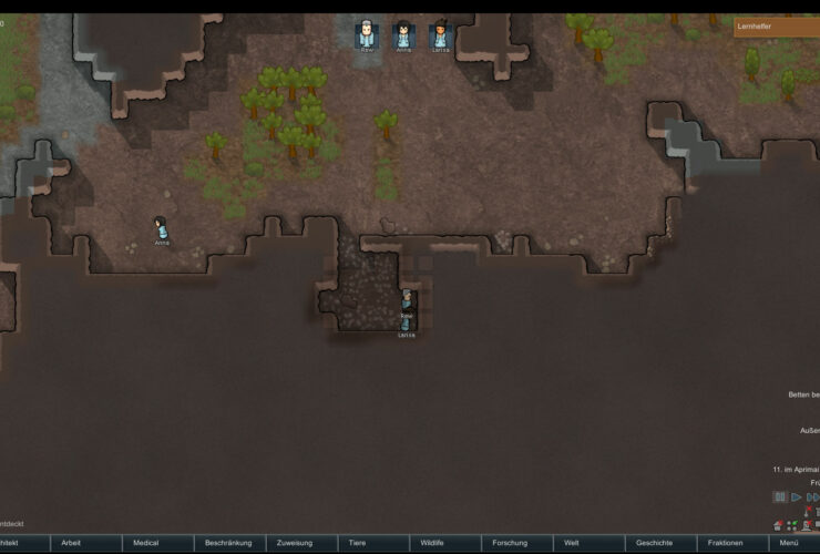 Aushöhlen des Schlafzimmers