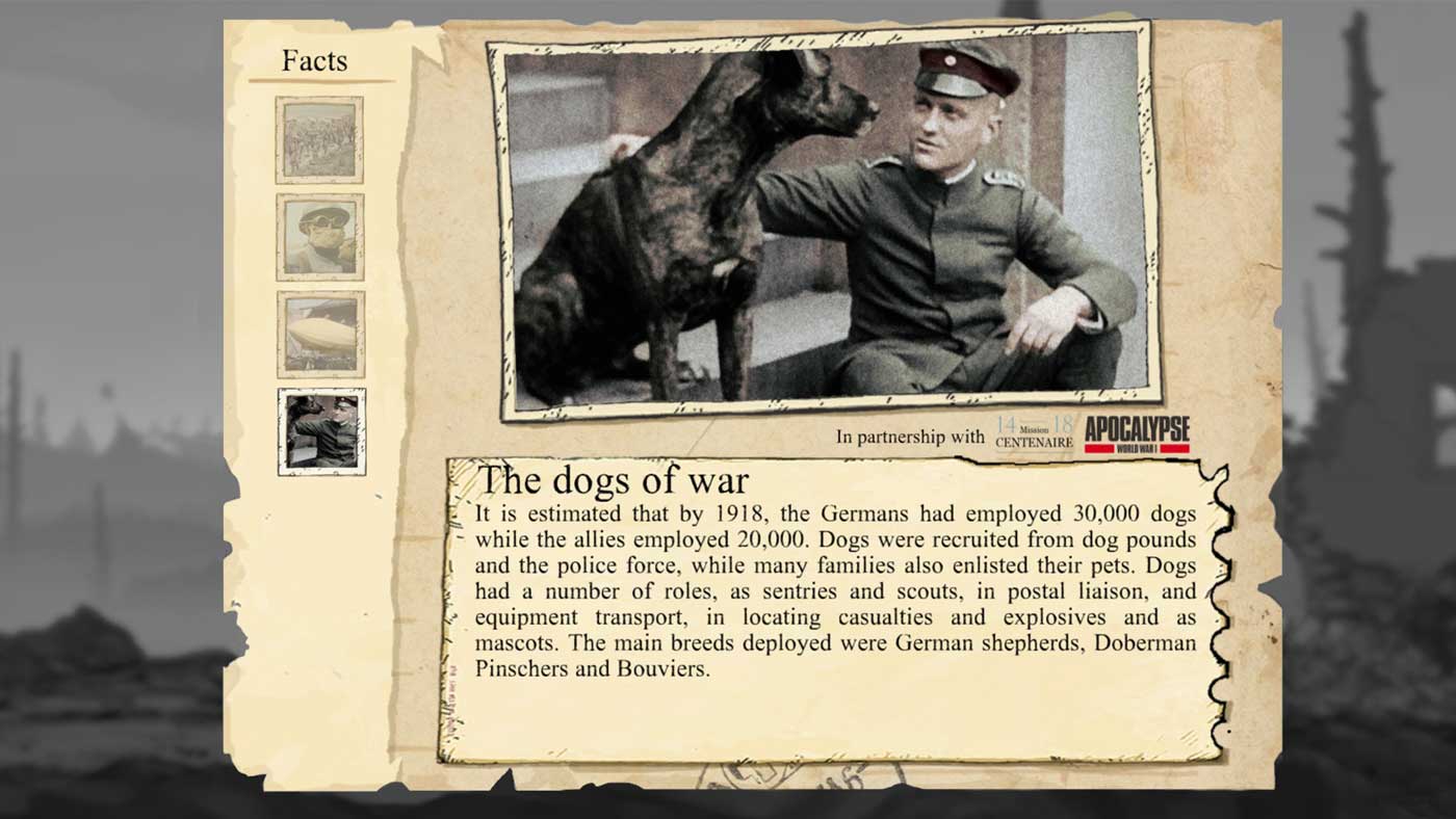 Die Hunde des Krieges in Valiant Hearts