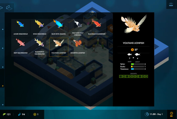 Fischübersicht in Megaquarium